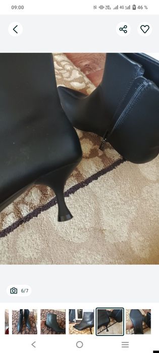 Кожаные ботильоны 38 размер