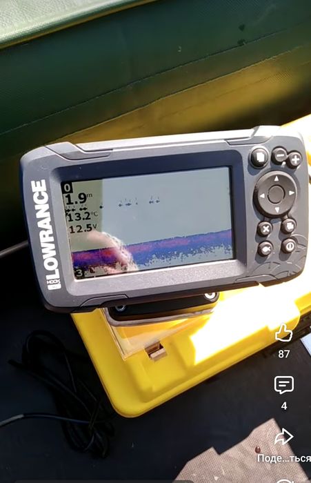 Эхолот с Lowrance hook 4x gps
