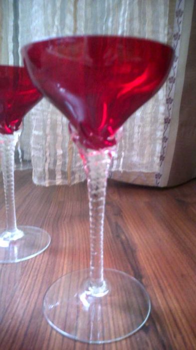 Хрустальные фужеры - Богемское Стекло. Набор. 6 штук.