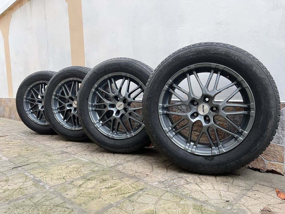 18-ки 5х112 Оригинални джанти Oxigin oxrock с зимни гуми Мишелин255/55