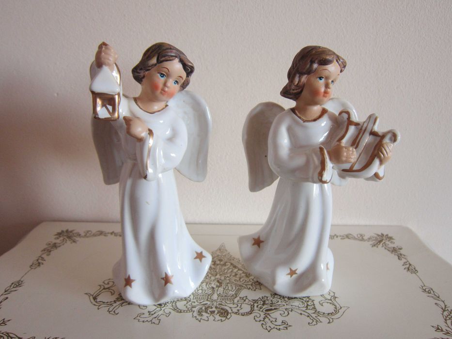 cadou Craciun Ingeri cu ochii albastrii Germania 1980