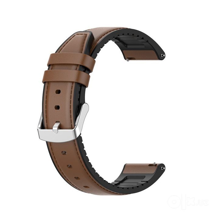 Ремешок кожа 22 mm samsung huawei xiaomi яндекс бтс