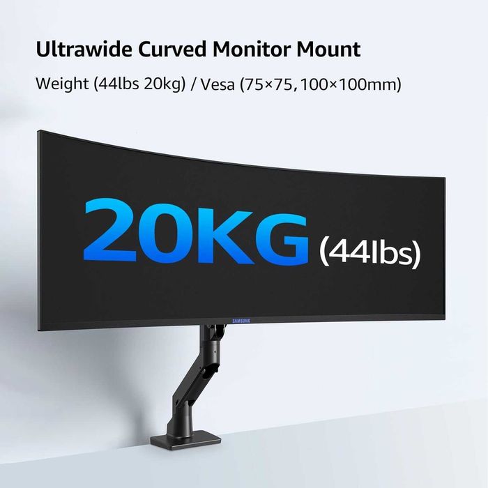 BEWISER Регулируемо рамо за ултраширок монитор, за 34-49 инча, до 20кг