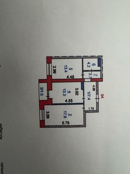 2 комнатная на береке
