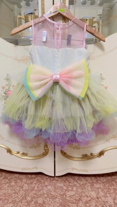 Платье единорог с ободком