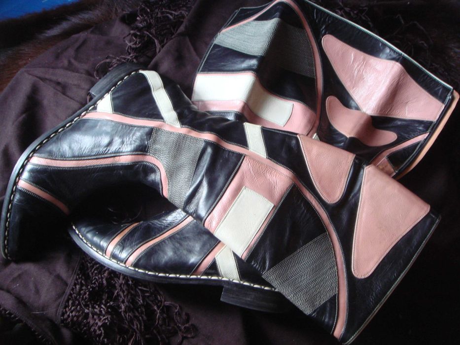 Сапоги казачки Кожа Натуральная лайковая Франция Эксклюзивные 39р