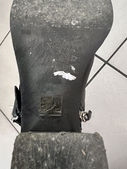 Дамски боти на ток естествена кожа Zara, Topshop