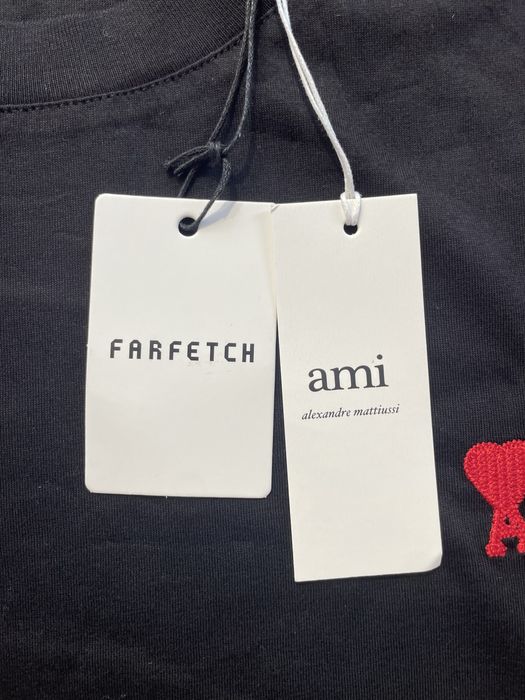 Tricou Negru Ami Paris