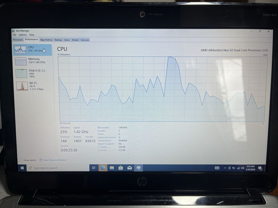 Laptop hp pavilion DM3