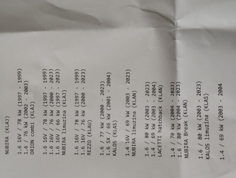 Fulie vibrochen compatibila pentru mai multe modele Daewoo/Chevrolet