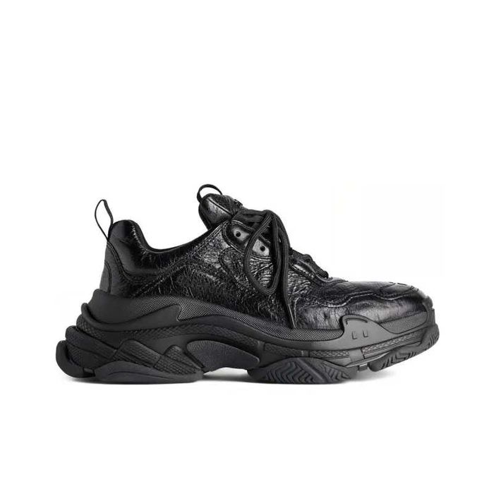 Мъжки маратонки Balenciaga Triple S черни кожени 167