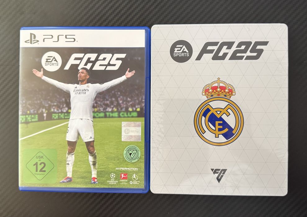 FC Fifa 25  и подарък метална кутия Real Madrid