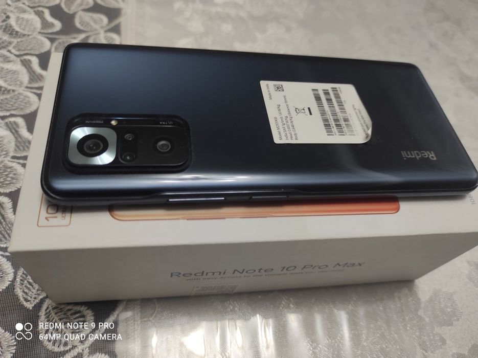 Redmi Note 10pro Max karobka document