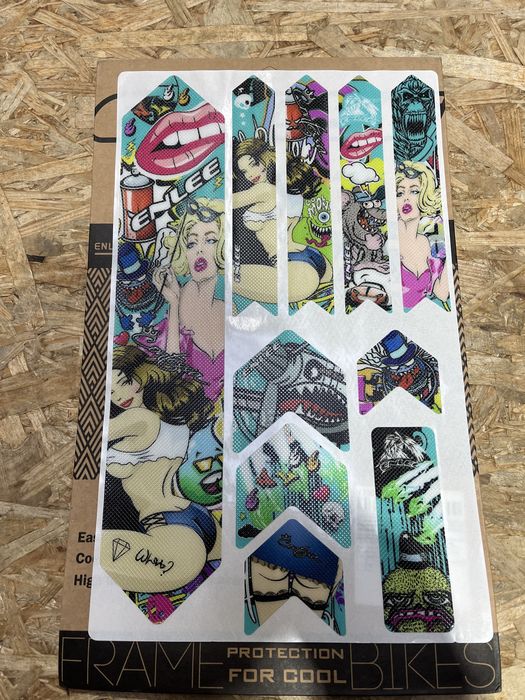 Folie protectie cadru bicicleta 6 modele mtb ebike autocolant cadru