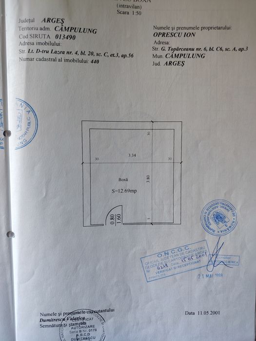 Apartament 2 camere, decomandat,et.3.