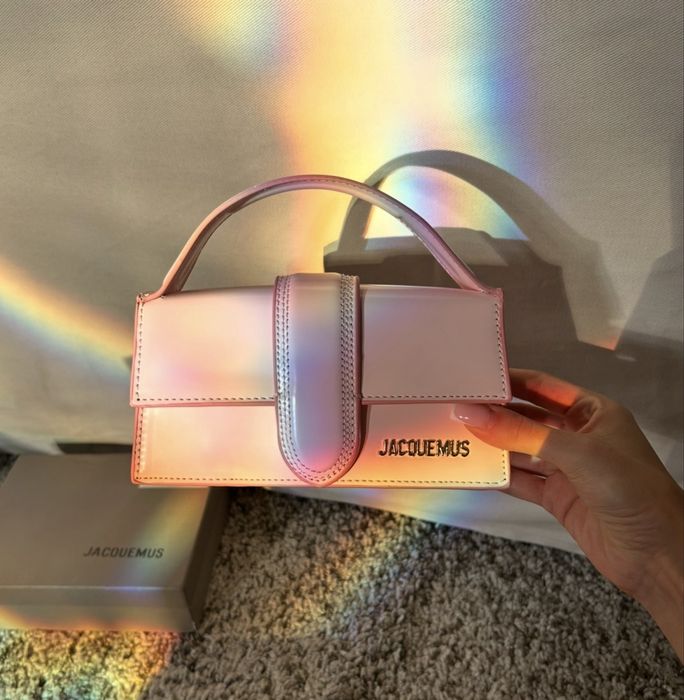 Geanta Jaquemus Le mabbino powder pink pe stoc
