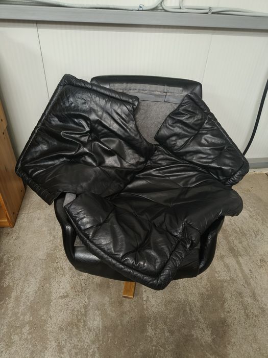 Кресло естествена кожа