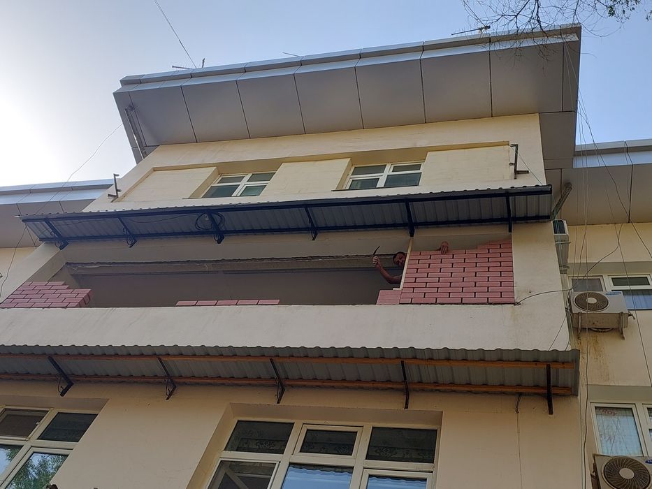 Козырьки над окнами. Работаем чирчикский район