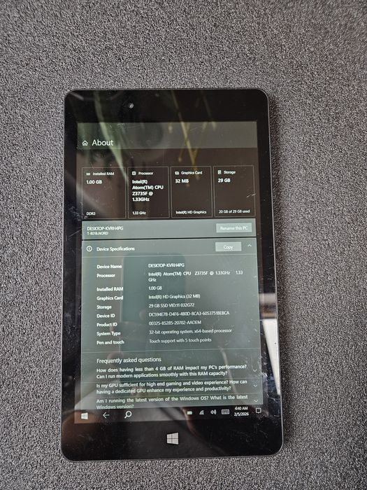 Tableta Lamina 8 inch Windows 10