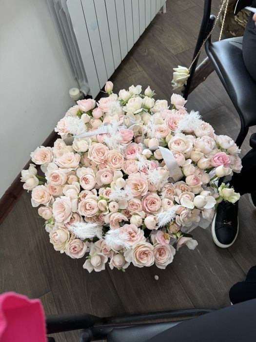 Букет в корзине, селин