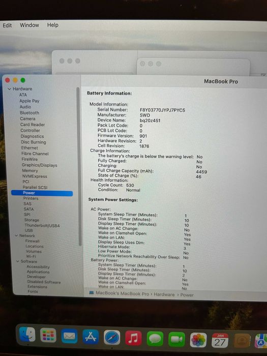 Apple MacBook Pro 13.3″,i5 2GHz,quadcore,16GB,512gb SSD touchpad A2251