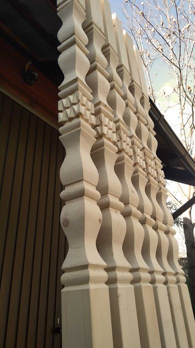 Stalp sculptat pt. terase, pergole, filigorie, foisor model nr 4A