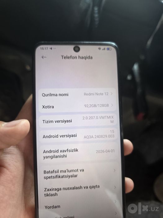 Redmi note 12 kafolat bor