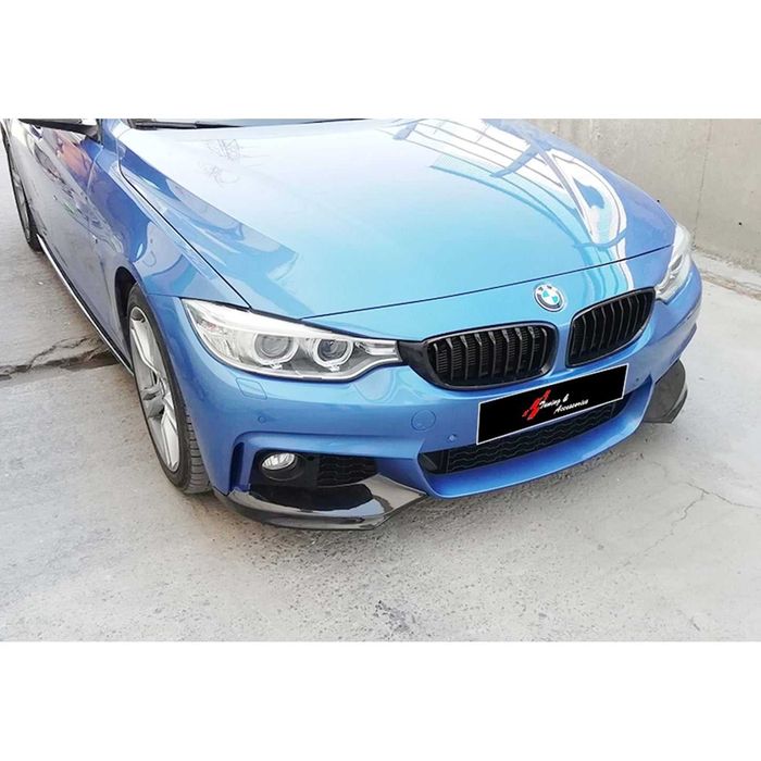 F32 - F36 M Technic Предни сплитери черен пиано лак 2014-2020