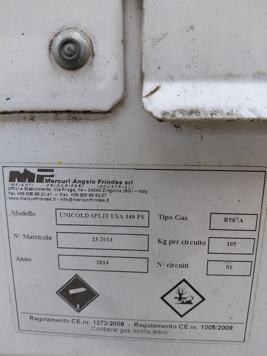 Centrala refrigerare industrială 2000 mc