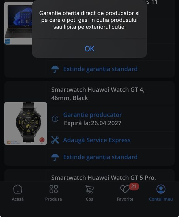 Smartwatch Huawei GT4