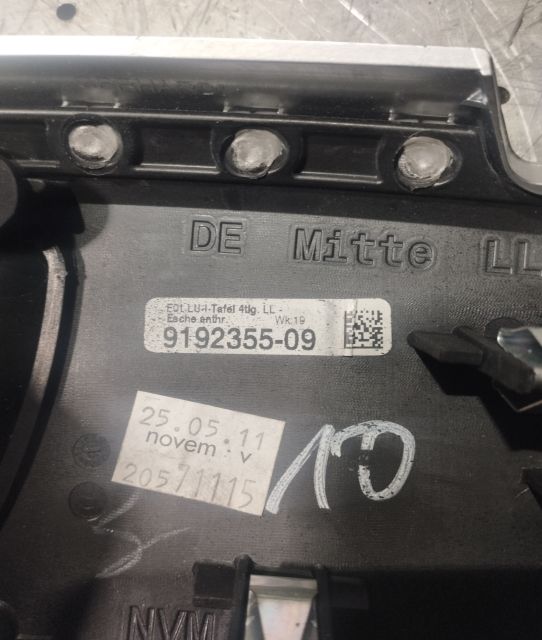 Grila ventilatie bord centru 9192355-09 BMW Seria 7 F01/F02