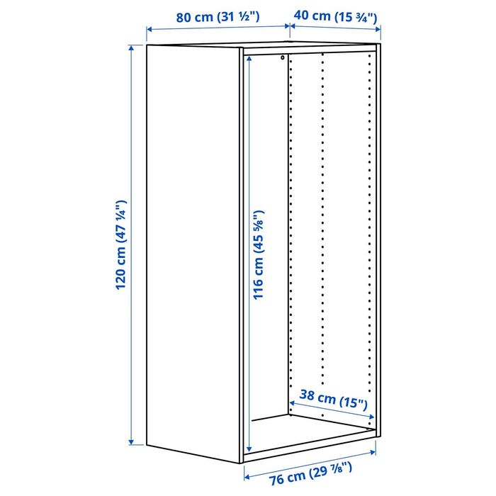 Гардероб IKEA PLATSA с три крила