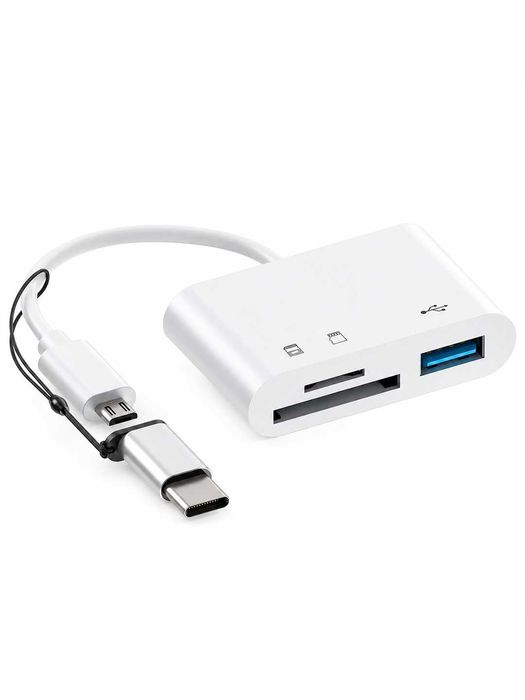 кардридер 3в1 usb tf sd