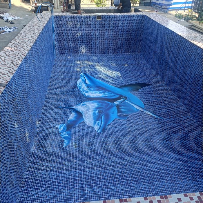 Обшивка бассейн из баннер