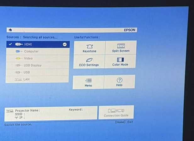 Videoproiector Epson EB-W41 – 3LCD – WXGA (HD) – 3600 Lumeni – HDMI