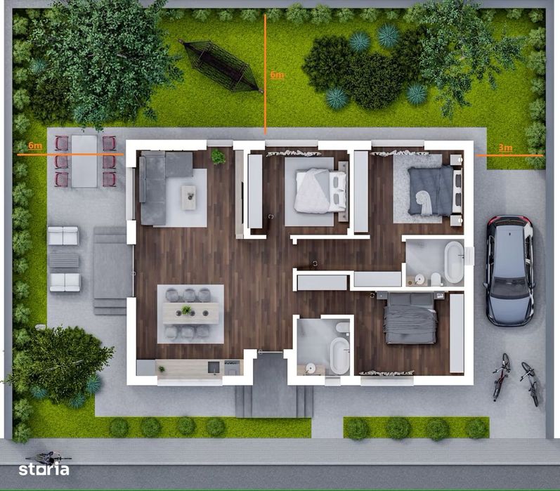 Casă individuală 4 camere | 123.000 EUR | 0% Comision