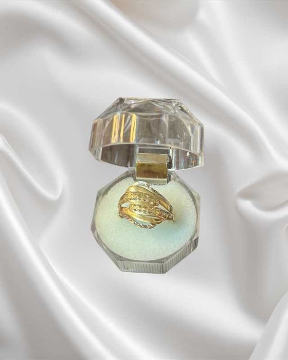 Inel dama din aur galben 14K, 2,07 grame