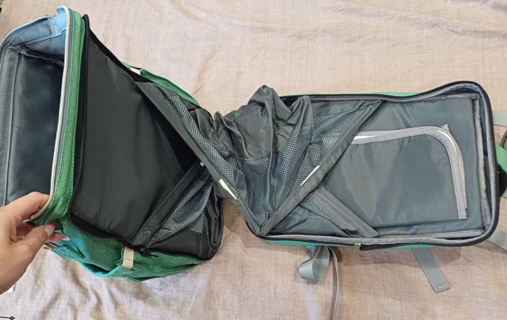 Бебешка раница за бебешки принадлежности 2в1 и  повивалник.