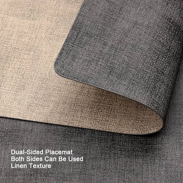 Set 6 Placemats și Coasters Lavabile, Antifouling, Double-Sided*