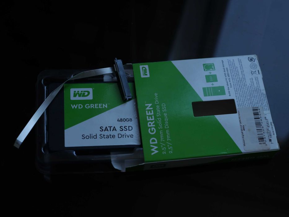 2.5 ssd western digital green 480 gb, новый