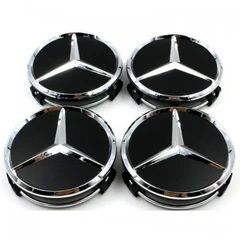 set 4 Capace mercedes negru doar pentru jante originale Benz