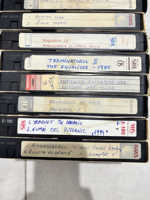 Lot casete video VHS - filme dublate in limba romana