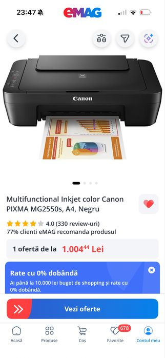 Imprimanta Canon  noua