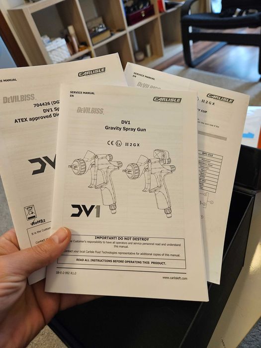 Pistol vopsit Devilbiss DV1 display digital