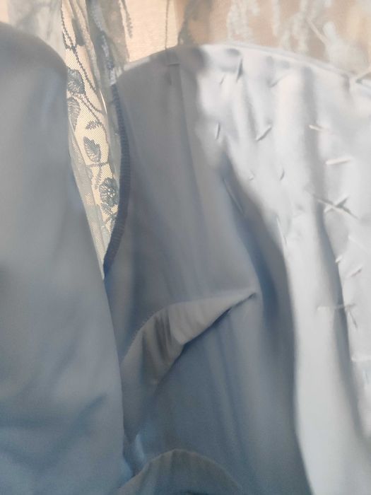 Платье вечернее голубого цвета