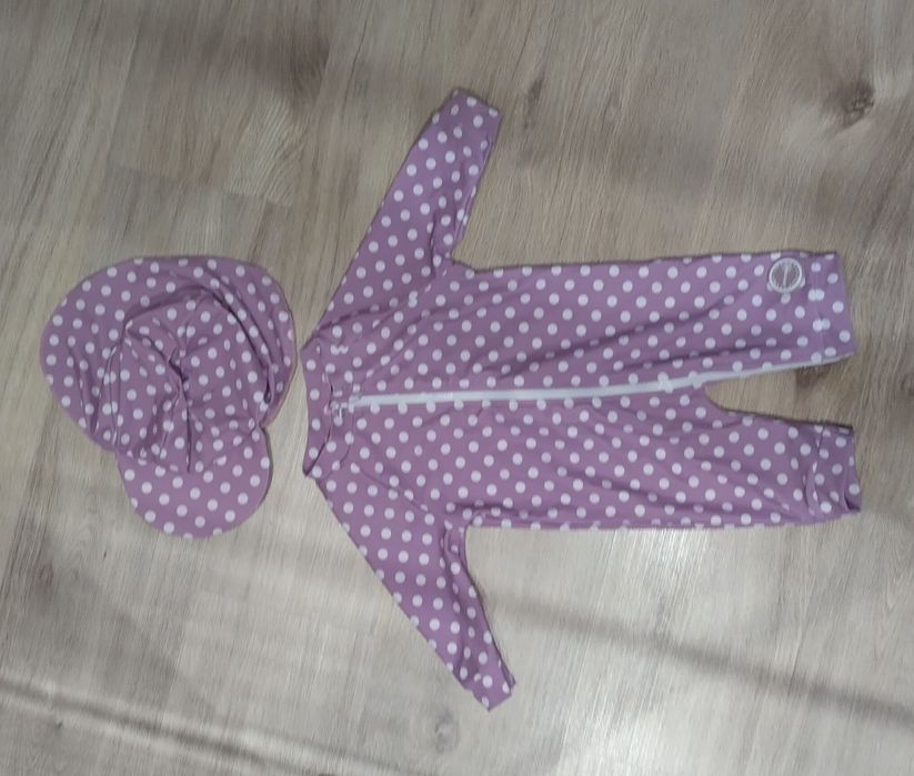 Costum de baie+palarie ,nylon, 80 cm, mov, Bonverano
