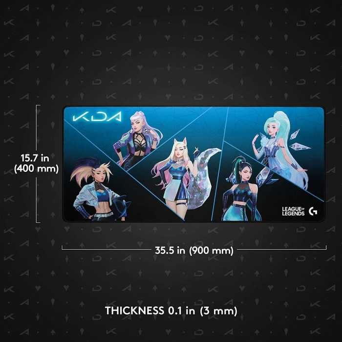 Logitech G840 K/DA League of Legends XL Mouse Pad – Чисто нов / подложка за мишка