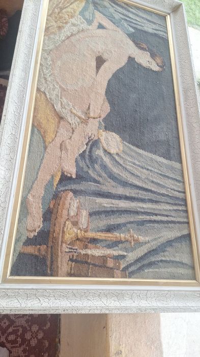 Tablou 120X40 lucrat manual foarte vechi