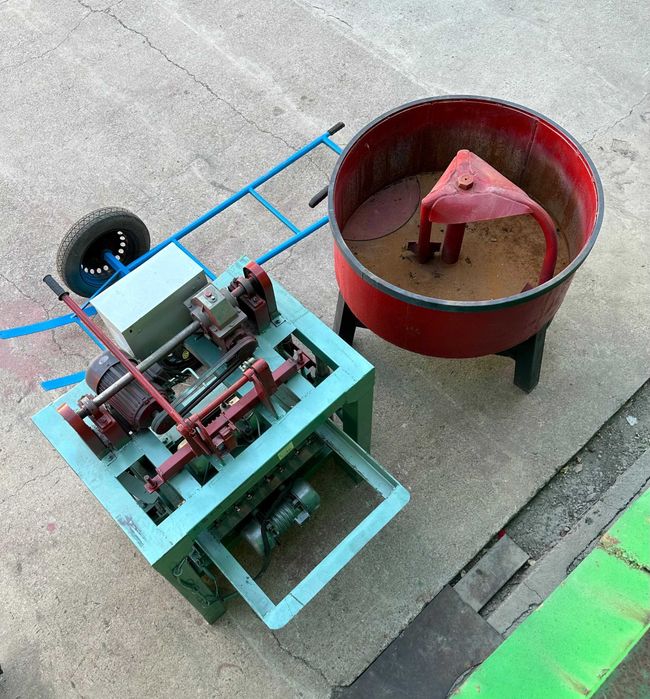 Пескоблочный шлакоблочный станок