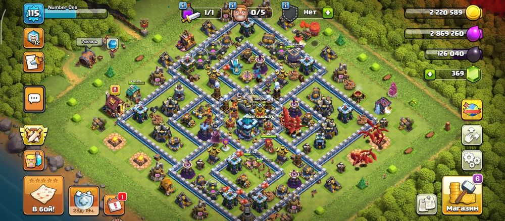 Продам аккаунт clash of clans 13 тх